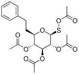 Structure of .beta.-D-Glucopyranoside, phenylmethyl 1-thio-, tetraacetate