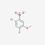 Structure of 1-BROMO-5-FLUORO-4-METHOXY-2-NITROBENZENE