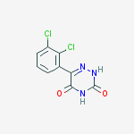 Structure of 1,2,4-Triazine-3,5(2H,4H)-dione, 6-(2,3-dichlorophenyl)-