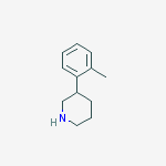 Structure of 3-(2-methylphenyl)piperidine