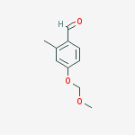 Structure of BENZALDEHYDE, 4-(METHOXYMETHOXY)-2-METHYL-