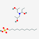 Structure of decyl hydrogen sulphate, compound with 1,1,1-nitrilotripropan-2-ol