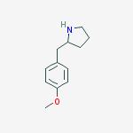 Structure of 2-[(4-methoxyphenyl)methyl]pyrrolidine