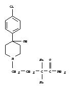 Structure of 4-(4-Chlorophenyl)-4-hydroxy-a,a-diphenyl-1-piperidinebutanamide
