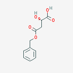 (2S)-4-(benzyloxy)-2-hydroxy-4-oxobutanoic acid结构式