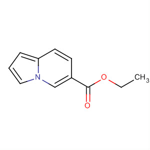 Structure of 6-Indolizinecarboxylic acid, ethyl ester