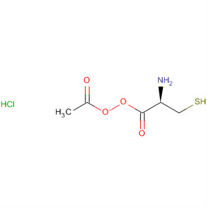 Structure of L-Cysteine, acetate (ester), hydrochloride