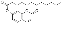 Structure of 4-METHYLUMBELLIFERYL LAURATE