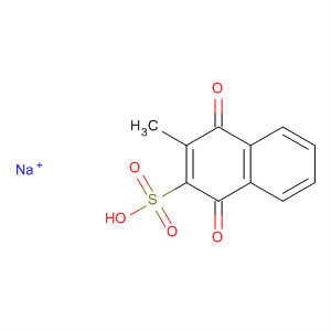 Structure of 2-Naphthalenesulfonic acid, 1,4-dihydro-3-methyl-1,4-dioxo-, sodiumsalt