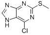 Structure of 6-chloro-2-(methylthio)-7H-purine