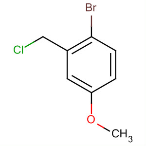 Structure of Benzene, 1-bromo-2-(chloromethyl)-4-methoxy-