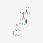 methyl 2-(3-phenoxyphenyl)propanoate结构式