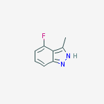Structure of 4-Fluoro-3-methyl-2H-indazole
