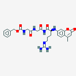 Structure of N-benzyloxycarbonylglycyl-glycyl-arginine-4-methylcoumarinyl-7-amide