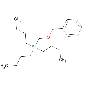 Structure of Stannane, tributyl[(phenylmethoxy)methyl]-