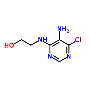 Structure of 2-((5-AMINO-6-CHLORO-PYRIMIDIN-4-YL)AMINO)ETHANOL