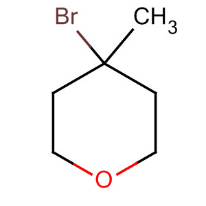 Structure of 2H-Pyran, 4-bromotetrahydro-4-methyl-