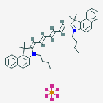 4,5:4,5-DIBENZO-1,1-DIBUTYL-3,3,3,3-TETRAMETHYLINDATRICARBOCYANINE HEXAFLUOROPHOSPHATE结构式