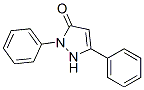 1,2-Dihydro-2,5-diphenyl-3H-pyrazol-3-one 的化学结构式