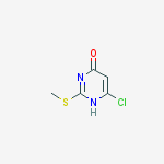 4-Chloro-6-hydroxy-2-(methylthio)pyrimidine结构式
