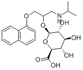 Structure of PROPRANOLOL-D6 GLUCURONIDE SODIUM