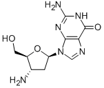 Structure of 2-Amino-9-[(2R,4S,5S)-4-amino-5-(hydroxymethyl)oxolan-2-yl]-3H-purin-6-one