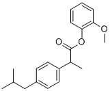 2-methoxyphenyl 2-(4-isobutylphenyl)propionate结构式