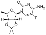 Structure of 5-Deoxy-5-fluoro-2,3-O-isopropylidene-D-cytidine