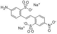 4-氨基-4’-硝基二苯乙烯-2,2’-二磺酸双钠盐结构式