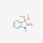 3,3-Dimethoxyindolin-2-one结构式