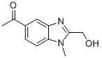 5-Acetyl-1-methyl-1H-benzimidazole-2-methanol结构式
