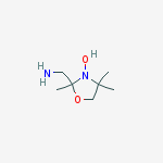 (3-hydroxy-2,4,4-trimethyl-oxazolidin-2-yl)methanamine结构式