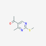 Structure of 1-(4-Methyl-2-(methylthio)pyrimidin-5-yl)ethanone