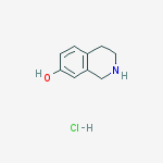 Structure of 7-HYDROXY-1,2,3,4-TETRAHYDROISOQUINOLINE HYDROCHLORIDE