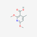 Structure of 3-PYRIDINECARBOXYLIC ACID 2,6-DIMETHOXY-4-METHYL-