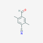 Structure of BENZONITRILE,4-FORMYL-2,5-DIMETHYL-