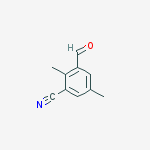 Structure of BENZONITRILE,3-FORMYL-2,5-DIMETHYL-