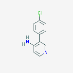 3-(4-Chlorophenyl)pyridin-4-amine结构式