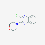 Structure of 2-Chloro-3-morpholinoquinoxaline ,97%