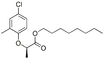 R-2-(4-氯-2-甲基苯氧)丙酸辛酯结构式