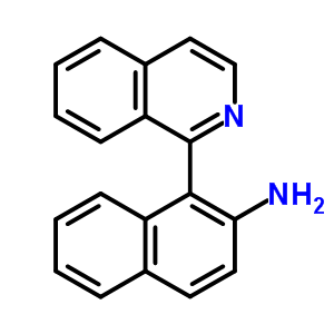 1-(2-氨基-1-萘基)异喹啉结构式