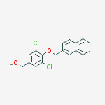 Structure of 3,5-DICHLORO-4-(1-NAPHTHALENYLMETHOXY)-BENZENEMETHANOL
