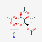 Structure of 2,3,4,6-Tetra-O-acetyl Linamarin