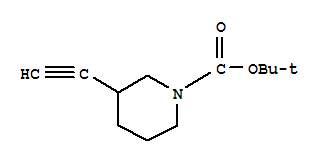 Structure of 1,1-Dimethylethyl3-ethynyl-1-piperidinecarboxylate