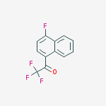Structure of 1-(4-FLUORONAPHTHYL) TRIFLUOROMETHYL KETONE