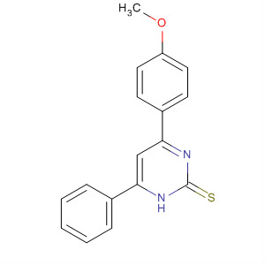 Structure of 2(1H)-Pyrimidinethione, 4-(4-methoxyphenyl)-6-phenyl-