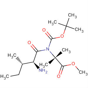 Alanine, N-[(1,1-dimethylethoxy)carbonyl]-L-isoleucyl-2-methyl-, methylester结构式