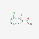 Structure of 4-Chloro-3-methylbenzo[b]thiophene-2-carboxylic acid