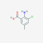 Structure of 2-Amino-3-chloro-5-methylbenzoic acid