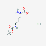 Structure of Methyl N6-(tert-butoxycarbonyl)-D-lysinate hydrochloride (1:1)